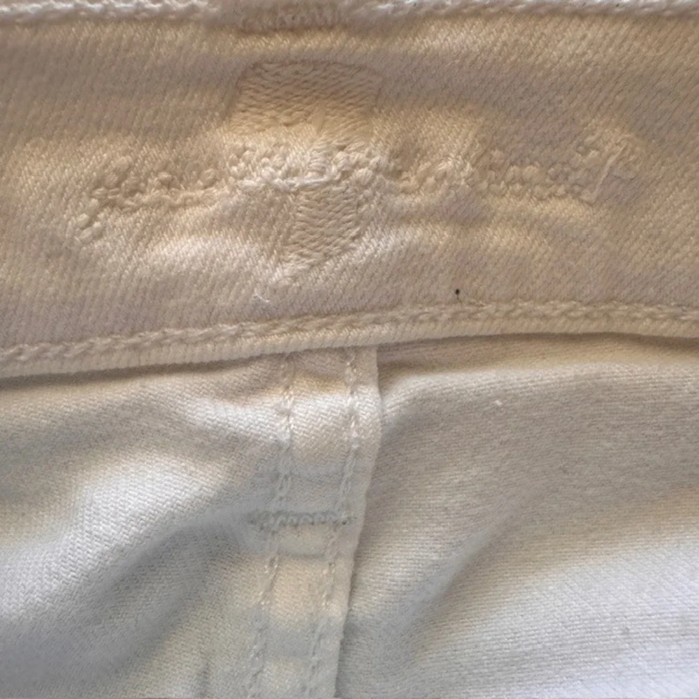 7 For All Mankind‎ Gwenevere White Denim Ankle Jeans 25 Skinny Stretch